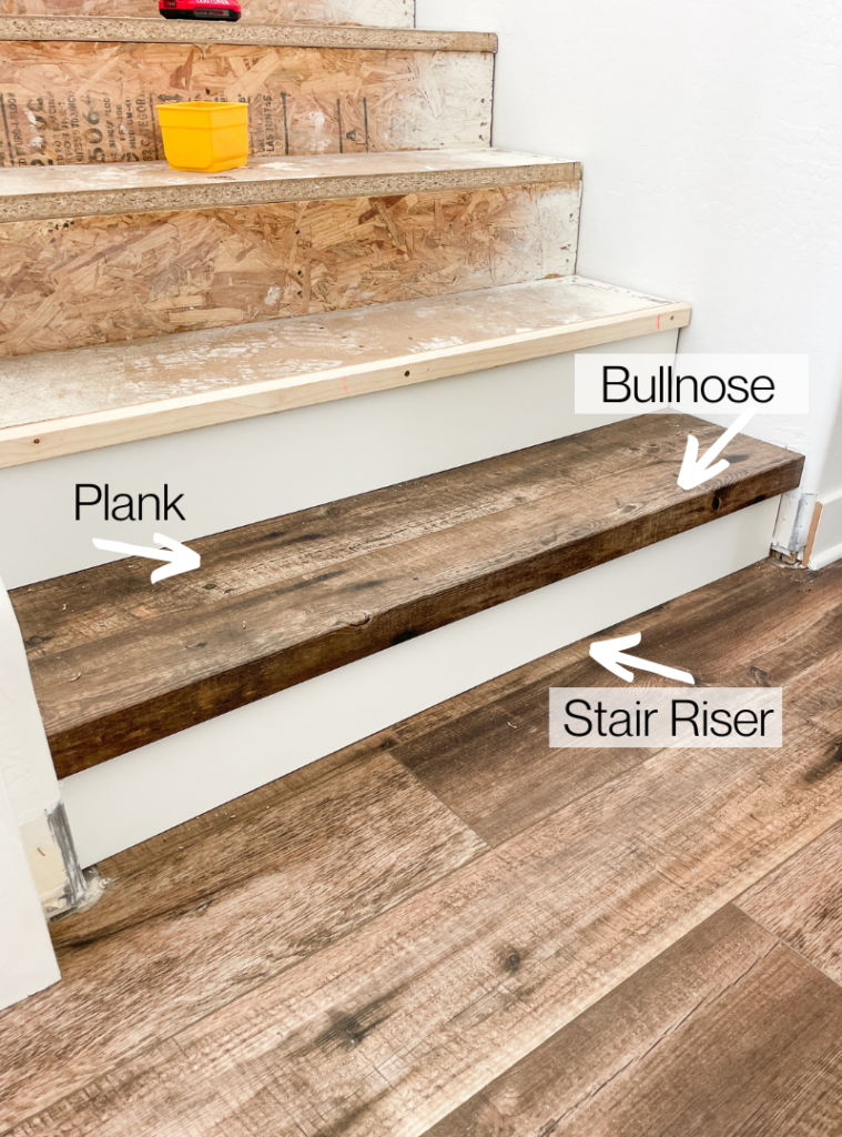 stair riser bullnose plank